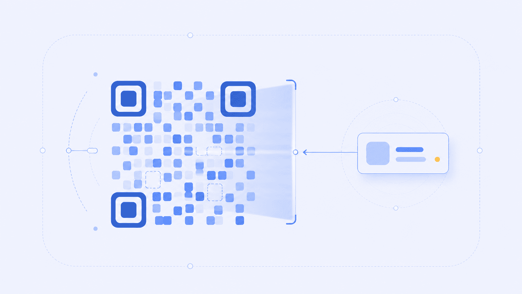 QR 코드의 구조를 나타낸 대표 이미지